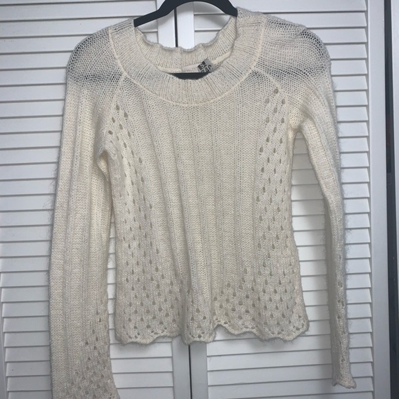 Valentino Mohair Angora Cream Sweater